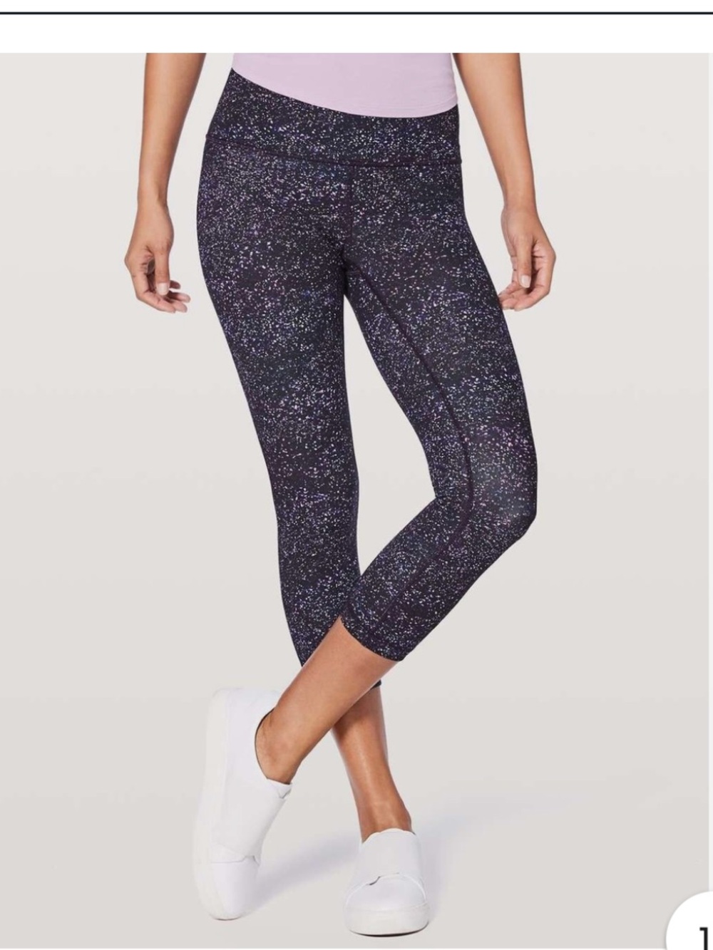 Lululemon size 2 Speed Up Crop leggings like new purple